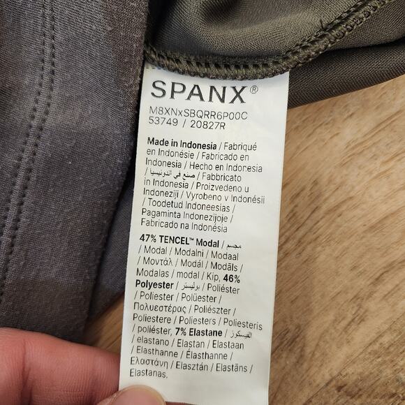 Spanx Air Essentials Cardigan Womens Size Large Beige/Gray Button 4 Way Stretch - Picture 7 of 8